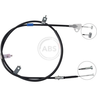 A.B.S. Handbremsseil Seilzug Festellbremse K10020 A.B.S. Handbremsseil Seilzug Festellbremse K10020