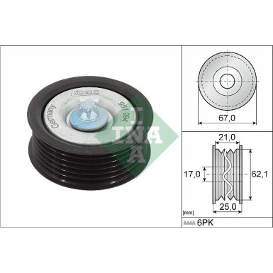 Umlenk-/Führungsrolle, Keilrippenriemen 532 0629 10 Umlenk-/Führungsrolle, Keilrippenriemen 532 0629 10