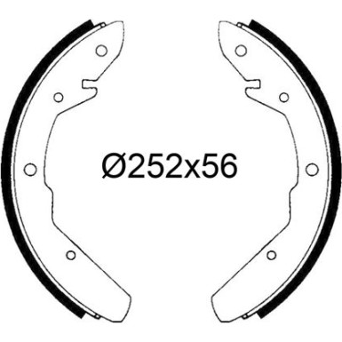VALEO Bremsbacken 564336