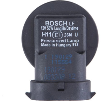 H11 12V 55W LONGLIFE DAYTIME BOSCH KFZ-GLUEHLAMPE Longlife Daytime BL 1987301340