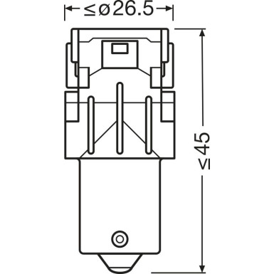 P21W LEDriving SL Amber 12V Blister 2 Stück OSRAM