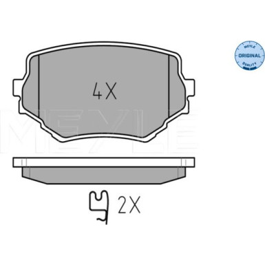 Bremsbelagsatz Suzuki P. Vitara 95- Mit Sensor MEYLE-ORIGINAL: True to OE 025 233 1414/W