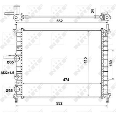 Kühler, Motorkühlung 53227 Kühler, Motorkühlung 53227
