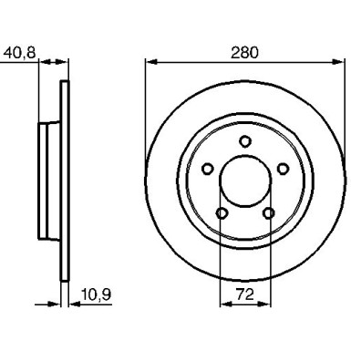 Bremsscheibe MAZDA 3,5 0 986 479 C79