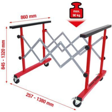 KS TOOLS Universeller Teleskopwagen für den Mehrzweckeinsatz, 257-1380 mm 500.8100 KS TOOLS Universeller Teleskopwagen für den Mehrzweckeinsatz, 257-1380 mm 500.8100