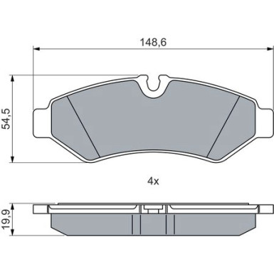 Bremsbelag 0 986 460 026 Bremsbelag 0 986 460 026