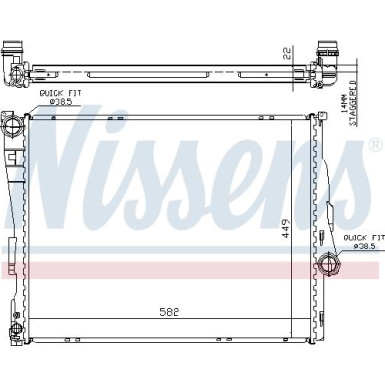 Wasserkühler PKW BMW 3-SERIE 316/318i E46 97 60784A