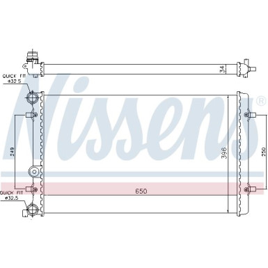 Wasserkühler PKW VW GOLF IV 1,8-3,2 98 65011