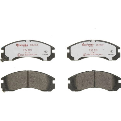 BREMBO Bremsklötze VA CITROEN C-Crosser 08 XTRA LINE P 54 017X