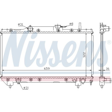 Wasserkühler PKW 64838A