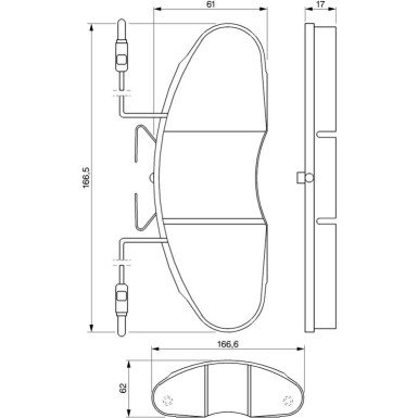 Bremsklötze 0 986 424 080 Bremsklötze 0 986 424 080