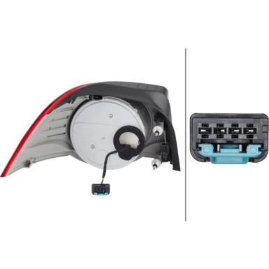 HECKLEUCHTE R 12 V HELLA 2VA 009 246-101 HECKLEUCHTE R 12 V HELLA 2VA 009 246-101