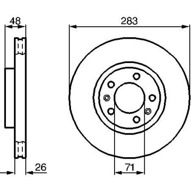 Bremsscheibe VA CITROEN,PEUGEOT 0 986 478 125