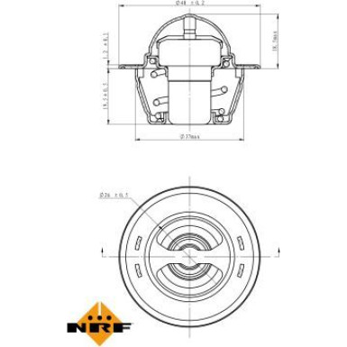 Thermostat, Kühlmittel 725151 Thermostat, Kühlmittel 725151