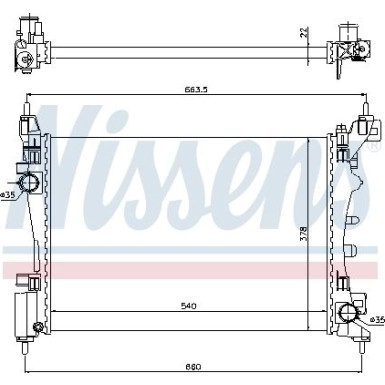Wasserkühler PKW 61917