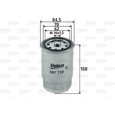 VALEO Kraftstofffilter 587725 VALEO Kraftstofffilter 587725