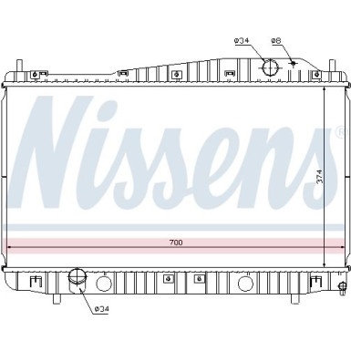 Wasserkühler PKW 61638