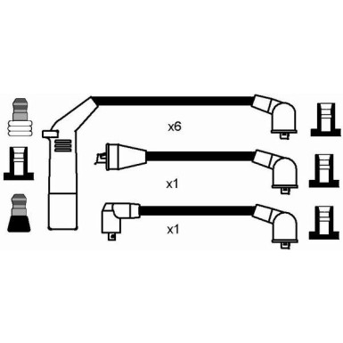 RC-CR304 NGK - Zündkabelsatz CHRYSLER Le Baron 90-93 8286