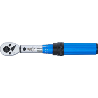 BGS Drehmomentschlüssel Abtrieb Außenvierkant 6,3 mm (1/4 ) 1 - 6 Nm 2824