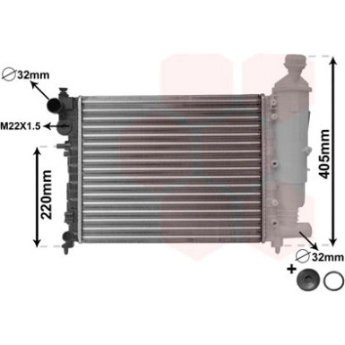 VAN WEZEL Kühler, Motorkühlung 09002115 VAN WEZEL Kühler, Motorkühlung 09002115