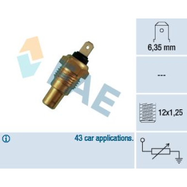 FAE Sensor, Kühlmitteltemperatur 31650 FAE Sensor, Kühlmitteltemperatur 31650