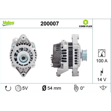 VALEO Generator 200007 VALEO Generator 200007