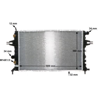 MAHLE Kühler, Motorkühlung CR 229 000S BEHR
