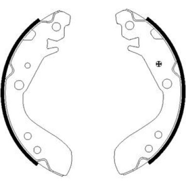 Bremsbacken Honda Jazz 02 91060400 Bremsbacken Honda Jazz 02 91060400