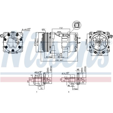 Kompressor PKW CITROEN, FIAT, LANCIA, PEUGEOT 98 FIRST FIT 89032