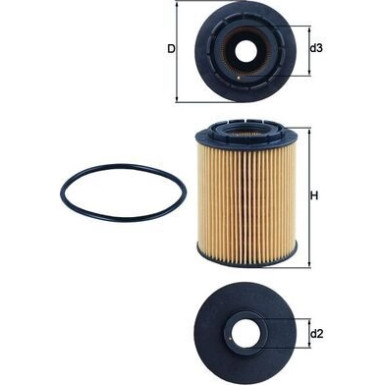 MAHLE Ölfilter OX 160D MAHLE Ölfilter OX 160D