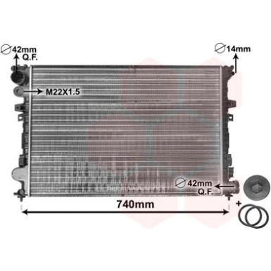 VAN WEZEL Kühler, Motorkühlung 09002089 IR PLUS