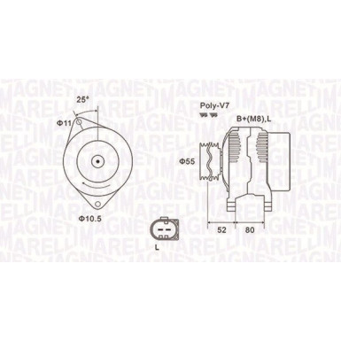 MAGNETI MARELLI Generator 063731837010 MAGNETI MARELLI Generator 063731837010