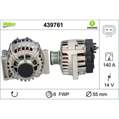VALEO Generator 439761 VALEO Generator 439761