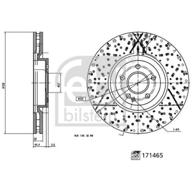 FEBI BILSTEIN Bremsscheibe 171465