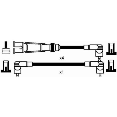 RC-ST902 NGK - Zündkabelsatz SEAT IBIZA III (6K1) 1.6,8.99-2.02 7313