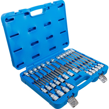 BGS Bit-Einsatz-Satz Antrieb Innenvierkant 12,5 mm (1/2 ) Innensechskant 30-tlg 5181 BGS Bit-Einsatz-Satz Antrieb Innenvierkant 12,5 mm (1/2 ) Innensechskant 30-tlg 5181