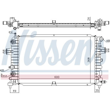 Wasserkühler PKW Opel Zafira B 05 630768