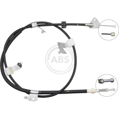 A.B.S. Handbremsseil Seilzug Festellbremse K12069 A.B.S. Handbremsseil Seilzug Festellbremse K12069