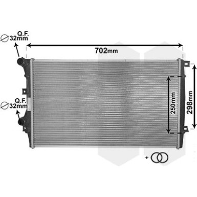 VAN WEZEL Kühler, Motorkühlung 58002206 IR PLUS