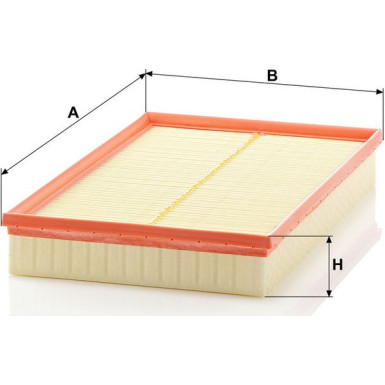 Mann & Hummel Luftfilter PKW AUDI A3 C 36 188