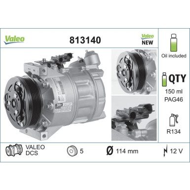 Kompressor, Klimaanlage 813140 Kompressor, Klimaanlage 813140
