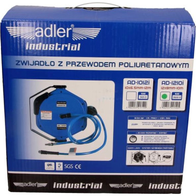 Spule Mit Pu-Armiertem Kabel Basf 12X8mm - 10 M Ad-1210I Adler Industrial AD1210I Spule Mit Pu-Armiertem Kabel Basf 12X8mm - 10 M Ad-1210I Adler Industrial AD1210I