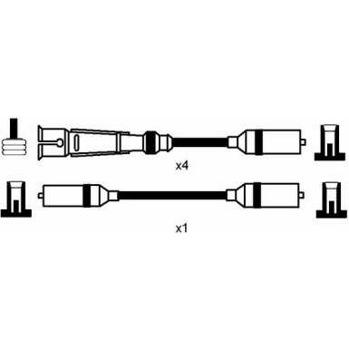 RC-VW905 NGK - Zündkabelsatz VW Passat Variant 90-97 8623