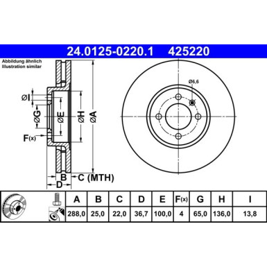Bremsscheibe 24.0125-0220.1