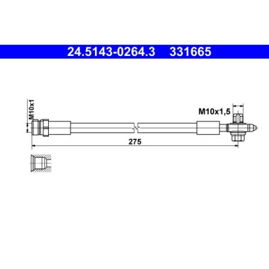 Bremsschlauch 24.5143-0264.3