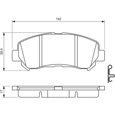 Bremsklötze NISSAN,SUZUKI 0 986 494 501