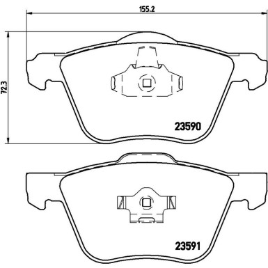 BREMBO Bremsklötze VA P 86 022 BREMBO Bremsklötze VA P 86 022