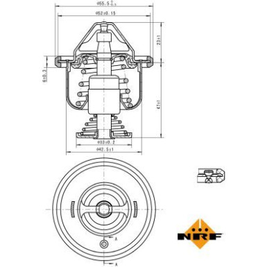 Thermostat, Kühlmittel EASY FIT 725199