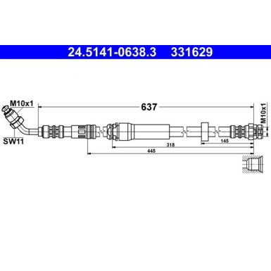 Bremsschlauch 24.5141-0638.3