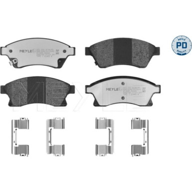Bremsbelagsatz Opel P. Astra J 09- Für Zifferblatt 276 MEYLE-PD: Advanced performance and design 025 250 3118/PD